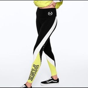 NWT pink yoga leggings XS